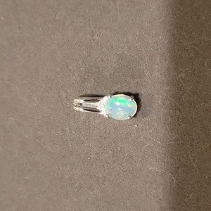 Sterling Silver Opal Pendant
